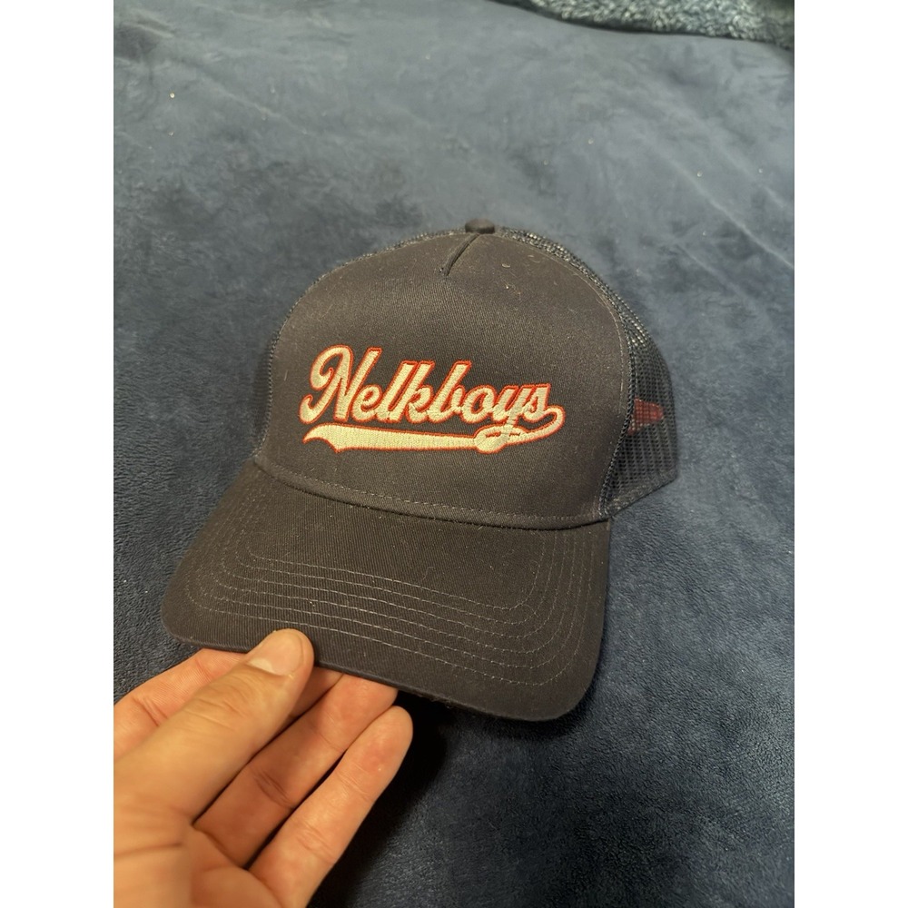 New Full Send “NELKBOYS” Classic SnapBack Trucker Hat Navy Blue LIMITED RELEASE